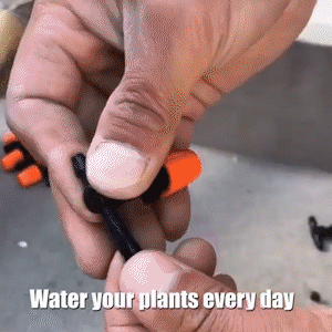 Outdoor misting system creating fine water spray